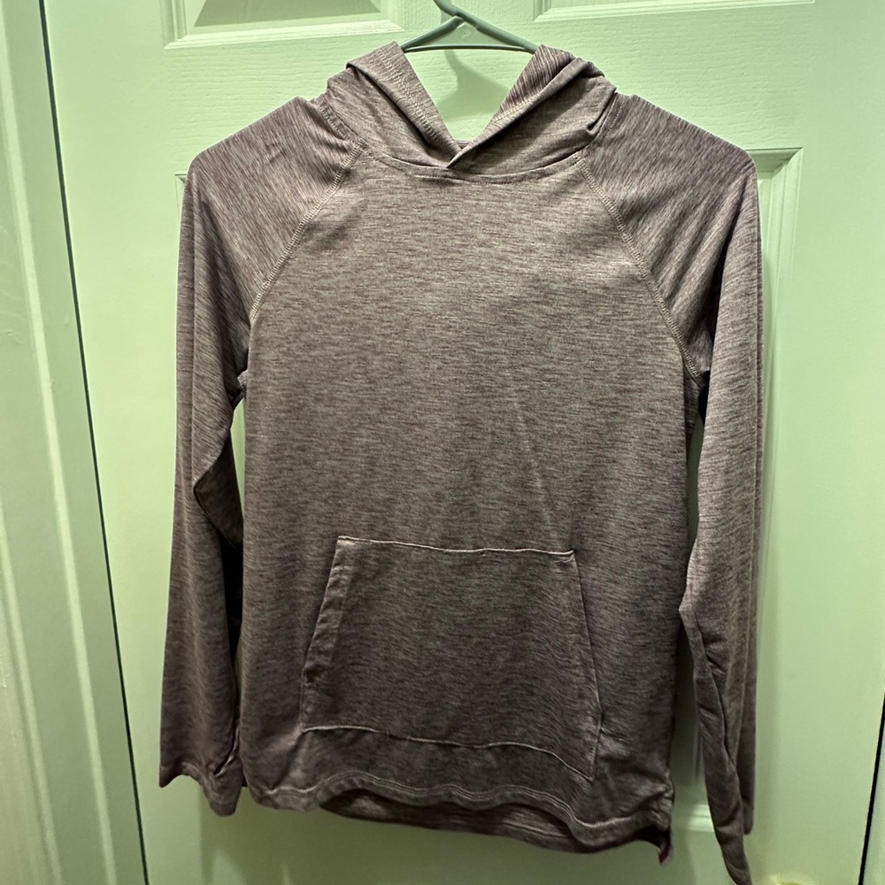 Boys Burgundy Hooded Long Sleeve Shirt